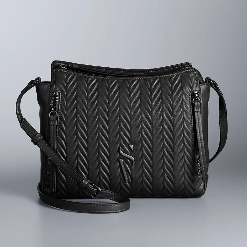 Vera Wang Quilted Crossbody Bag - Picture 1 of 6